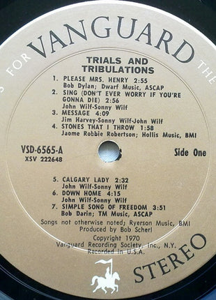 Trials And Tribulations : Trials And Tribulations (LP, Album)