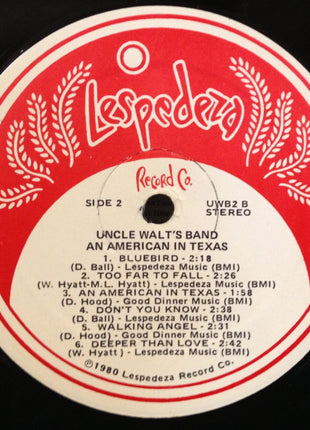 Uncle Walt's Band : An American In Texas (LP, RP)