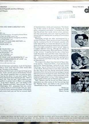 Peaches & Herb : Peaches & Herb's Greatest Hits (LP, Comp, San)