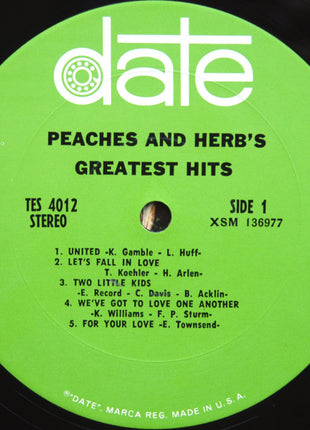 Peaches & Herb : Peaches & Herb's Greatest Hits (LP, Comp, San)