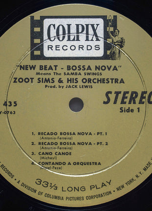 Zoot Sims And His Orchestra : New Beat Bossa Nova Means The Samba Swings (LP, Album, RE, RCA)