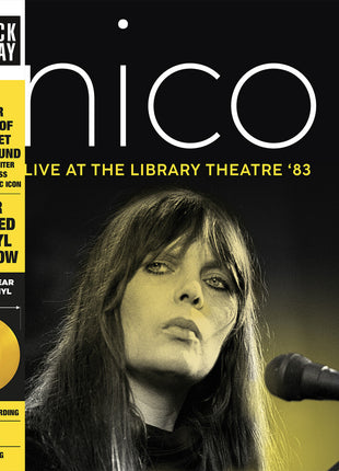 the album cover for Nico - Live At The Librairy Theatre '83 [RSD Black Friday 2022]