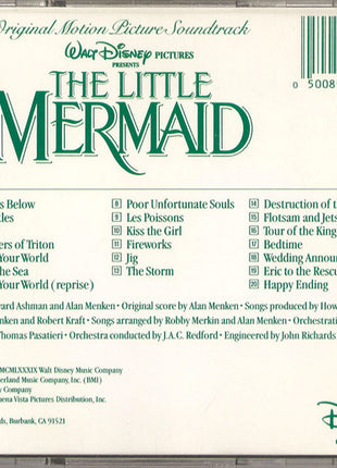 Various : The Little Mermaid (Original Motion Picture Soundtrack) (CD, Album)