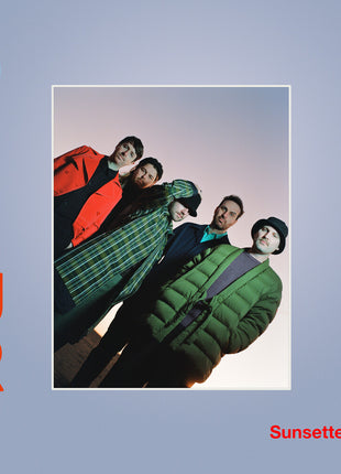 the album cover for Leisure - Sunsetter - Solid Red [Colored Vinyl] (Red)