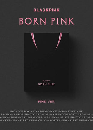 the album cover for BLACKPINK - BORN PINK [Standard CD Boxset – Version A / PINK]