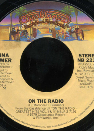 Donna Summer : On The Radio (7", Single, Styrene, 56 )