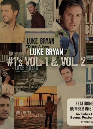the album cover for Luke Bryan - #’1’s Vol. 1 & Vol. 2 [2CD]