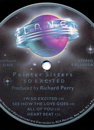 Pointer Sisters : So Excited! (LP, Album, RE, Ind)