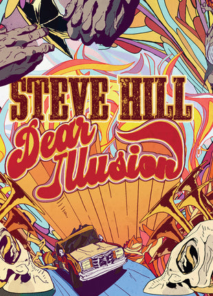 the album cover for Steve Hill - Dear Illusion
