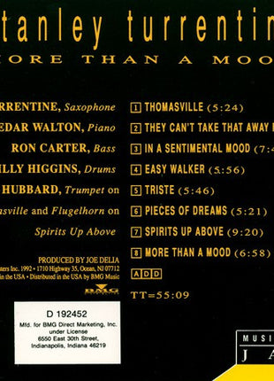 Stanley Turrentine : More Than A Mood (CD, Album, Club)