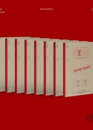 the album cover for Stray Kids - Maxident (Paper Case Version) - incl. Photo Book, Lyric Paper, Photo Card + Mini Poster