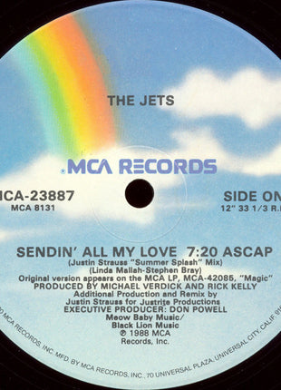 The Jets : Sendin' All My Love (12", Single)