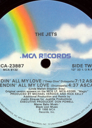 The Jets : Sendin' All My Love (12", Single)