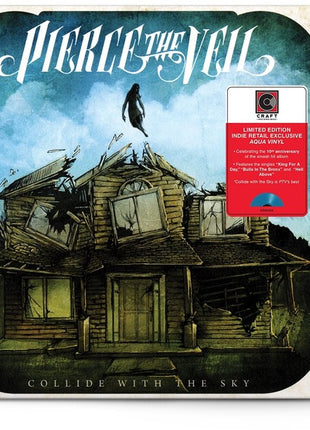the album cover for Pierce The Veil - Collide With The Sky [Indie Exclusive Limited Edition Aqua LP]