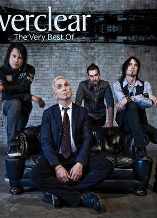 the album cover for Everclear - The Very Best Of [Limited Edition Yellow/Black Splatter LP]