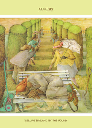 the album cover for Genesis - Selling England By The Pound [SYEOR 23 Exclusive Clear LP]