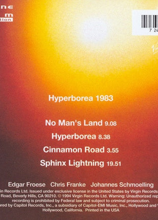 Tangerine Dream : Hyperborea (CD, Album, RE, RM)