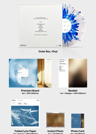 the album cover for RM (BTS) - Indigo [LP]