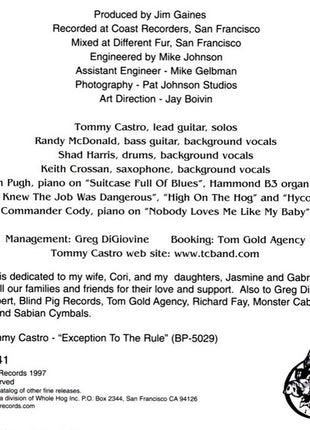 Tommy Castro : Can't Keep A Good Man Down (CD, Album)