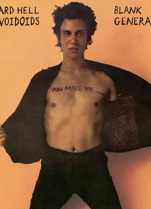 the album cover for Richard Hell & The Voidoids - Blank Generation [SYEOR 2022 Limited Edition Translucent Blue LP]