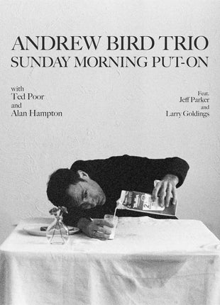 the album cover for Andrew Bird Trio - Sunday Morning Put-On [INDIE EXCLUSIVE Limited Edition Translucent Ruby Red LP]