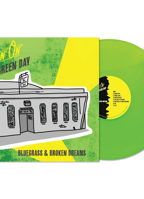 the album cover for Pickin' On - Pickin' On Green Day: Bluegrass & Broken Dreams [RSD Essentials 1LPxGreen]