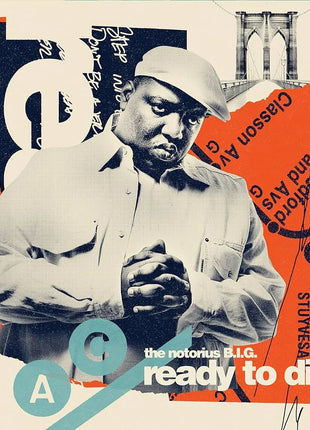 the album cover for Notorious B.I.G. - Ready To Die (30th Anniversary Edition) (Blue)