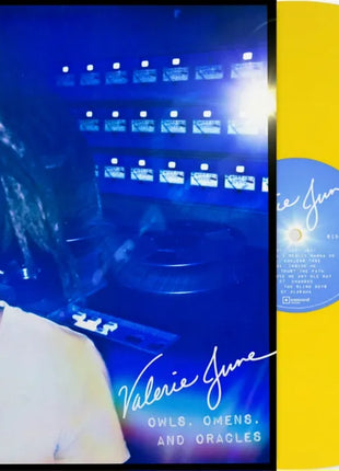 the album cover for Valerie June - Owls, Omens, and Oracles [Indie Exclusive Opaque Canary Yellow vinyl ]