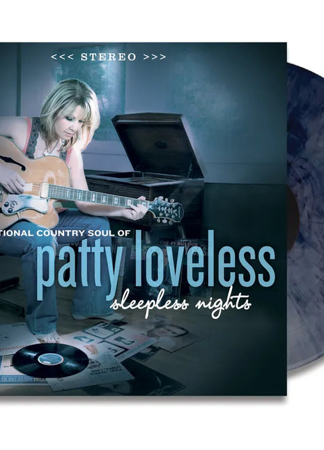 the album cover for Patty Loveless - Sleepless Nights -  [Indie Exclusive Denim Blue LP]