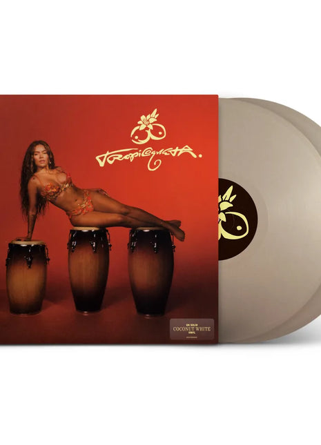 the album cover for Karol G - Tropicoqueta [Indie Exclusive Coconut White 2 LP]