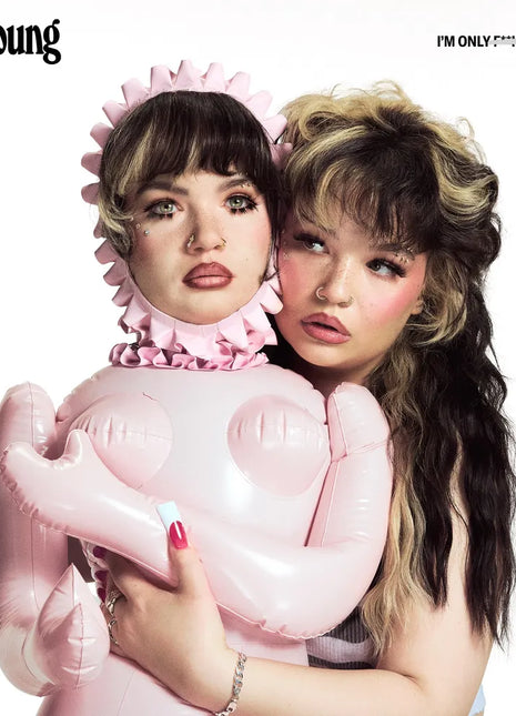 the album cover for Lola Young - I'm Only F**king Myself [The 'Punching Bag' Edition Marble LP]
