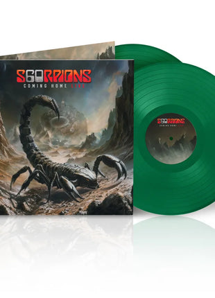 the album cover for Scorpions - Coming Home Live [Indie Exclusive 180g Green 2 LP]