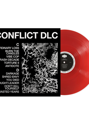 the album cover for Health - CONFLICT DLC [Indie Exclusive Translucent Ruby]