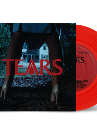 the album cover for Sabrina Carpenter - Tears [Indie Exclusive Red 7 inch Single]