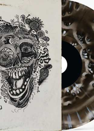 the album cover for Will Wood  & The Tapeworms - Everything Is A Lot [Indie Exclusive Black Ice Splatter Vinyl]
