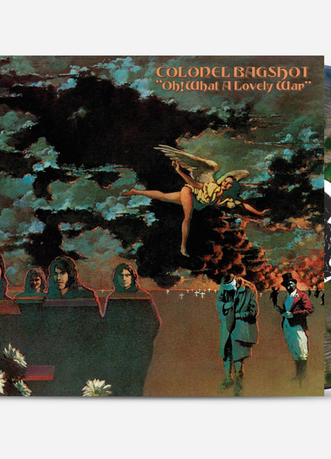 the album cover for Colonel Bagshot - Oh! What A Lovely War [Indie Exclusive Psychedelic Splatter + Bonus 7