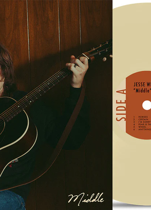 the album cover for Jesse Welles - Middle [Colored Vinyl] (Gate) (Wht) [Indie Exclusive]