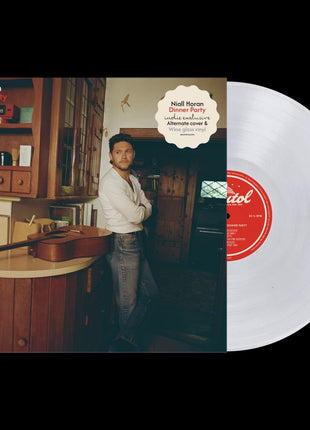 the album cover for Niall Horan - Dinner Party [Indie Exclusive Wine Glass Clear LP with Alternate Cover]
