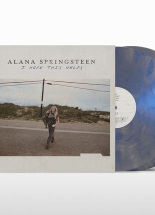 the album cover for Alana Springsteen - I HOPE THIS HELPS [Iridescent Blue]