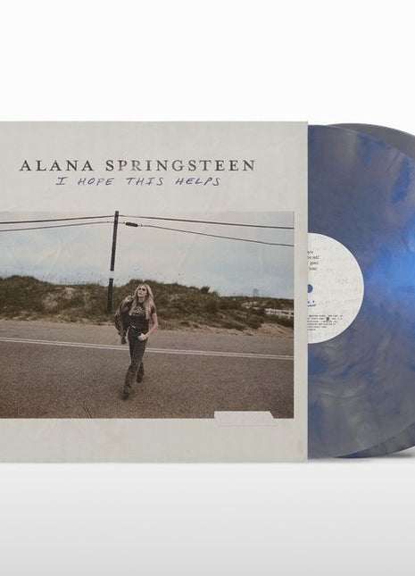the album cover for Alana Springsteen - I HOPE THIS HELPS [Iridescent Blue]