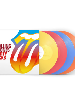the album cover for The Rolling Stones - Forty Licks 4LP [180g Transparent Multicolor]