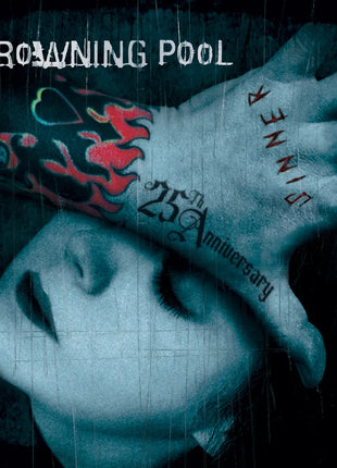 the album cover for Drowning Pool - Sinner - 25th Anniversary Edition [Sea Blue Smoke]