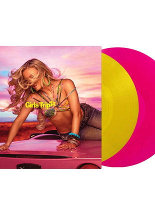 the album cover for Zara Larsson - Midnight Sun: Girls Trip [Yellow and Pink]