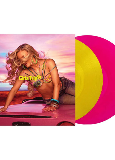 the album cover for Zara Larsson - Midnight Sun: Girls Trip [Yellow and Pink]