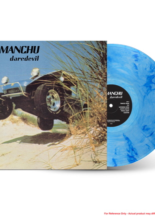 the album cover for Fu Manchu - Daredevil [Indie Exclusive Sky/Dune Buggy Blue Swirl]