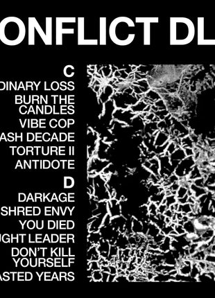 the album cover for Health - CONFLICT DLC [Indie Exclusive #2 White Vinyl with signed insert]