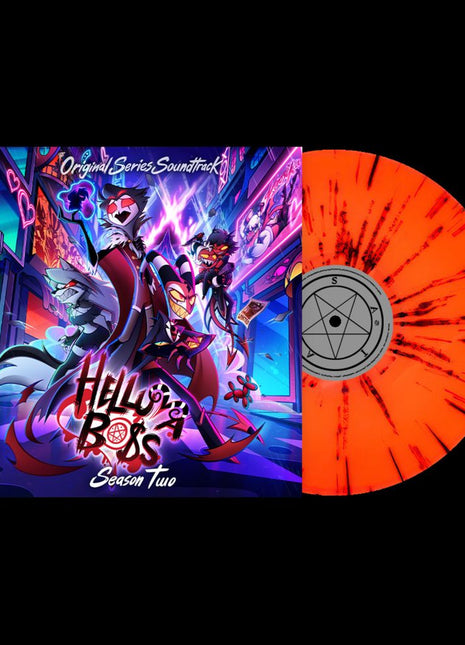 the album cover for Helluva Boss - Helluva Boss: Season 2 (Original Soundtrack) [Indie Exclusive Orange Splatter]