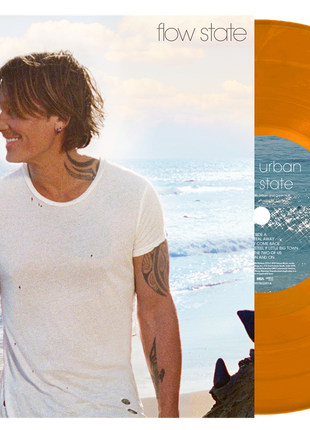 the album cover for Keith Urban - flow state [Translucent Orange]