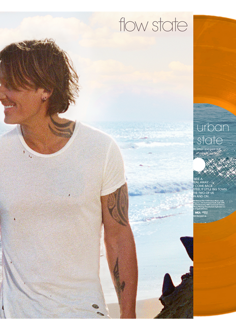the album cover for Keith Urban - flow state [Translucent Orange]