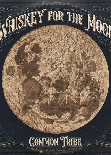 the album cover for Common Tribe - Whiskey For The Moon